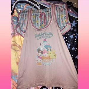 Hello Kitty Blue and Pink Pajama Set. New. Size L